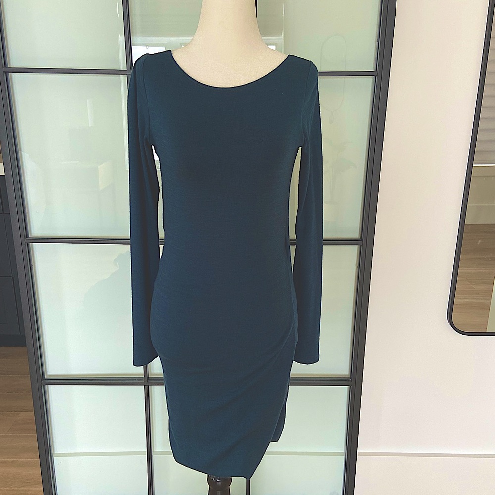 Wilfred Free long sleeve open back dress